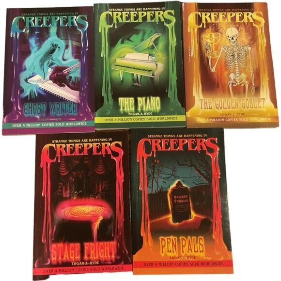 Creepers Book Series Lot Of 5 Paperback By Edgar J. Hyde - Picture 1 of 2